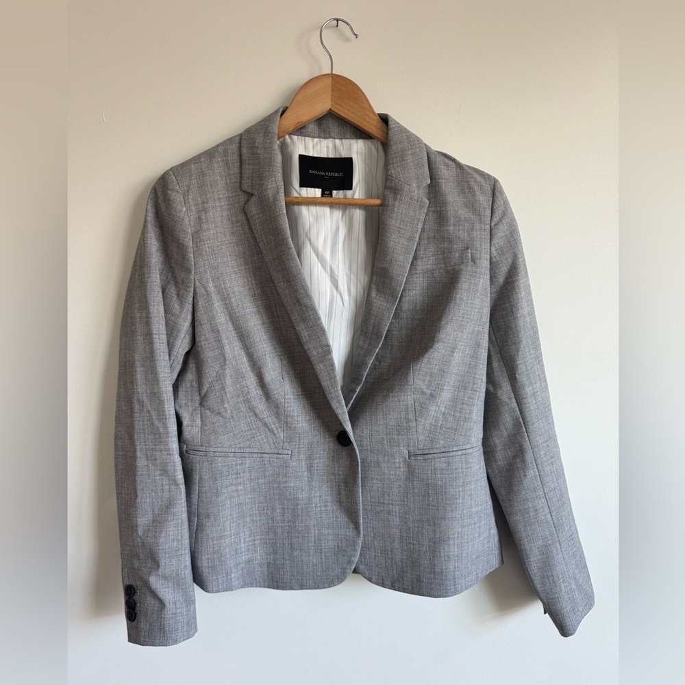 Banana Republic Gray Blazer